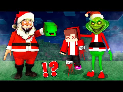 JJ Trapped by the Scary GRINCH.EXE in Minecraft