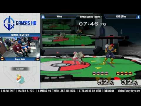 GHQ Weekly [3/15/17] - GHQ | Nox (Blue Falcon) vs. Mekk (Falcon) - SSBM - Winners Eighths