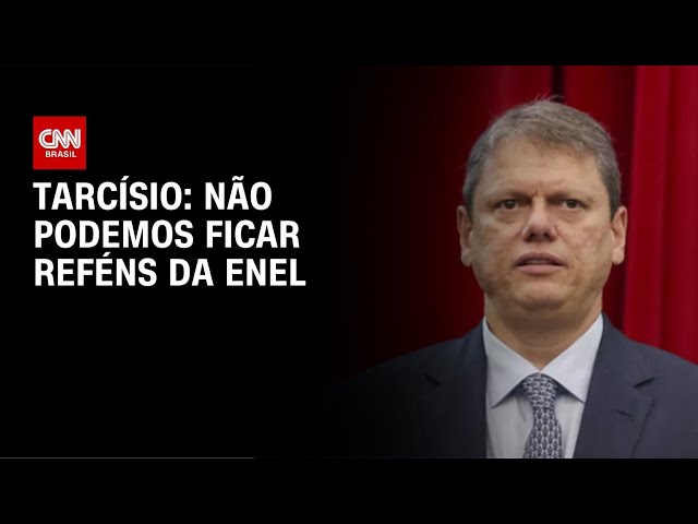 Não podemos ficar reféns da Enel, diz Tarcísio após ventania em SP | LIVE CNN