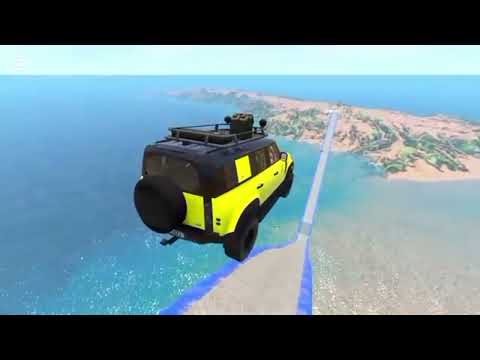 Impossible Weird Wave Bridge Crossing Cars Vs Deep Water - BeamNG.Drive