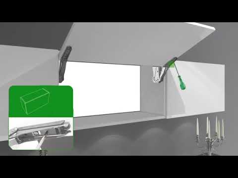 Монтаж подъемного механизма Kessebohmer FREE Flap Mini