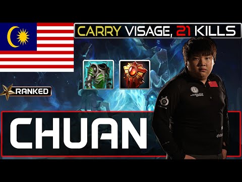 IG Chuan plays Visage [Carry Visage 21 Kills, Assault Solar Crest Scepter] Dota 2 [Ranked]