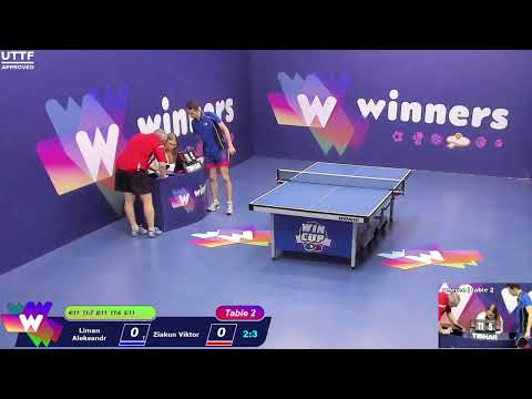 WINners CUP table 2  02.01 Liman Aleksandr - Ziakun Viktor 16:30