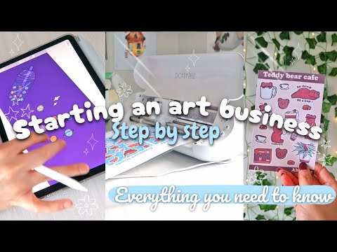 How To Start A Small Art Business In 2025 | Prepping & Launching An Online Shop.