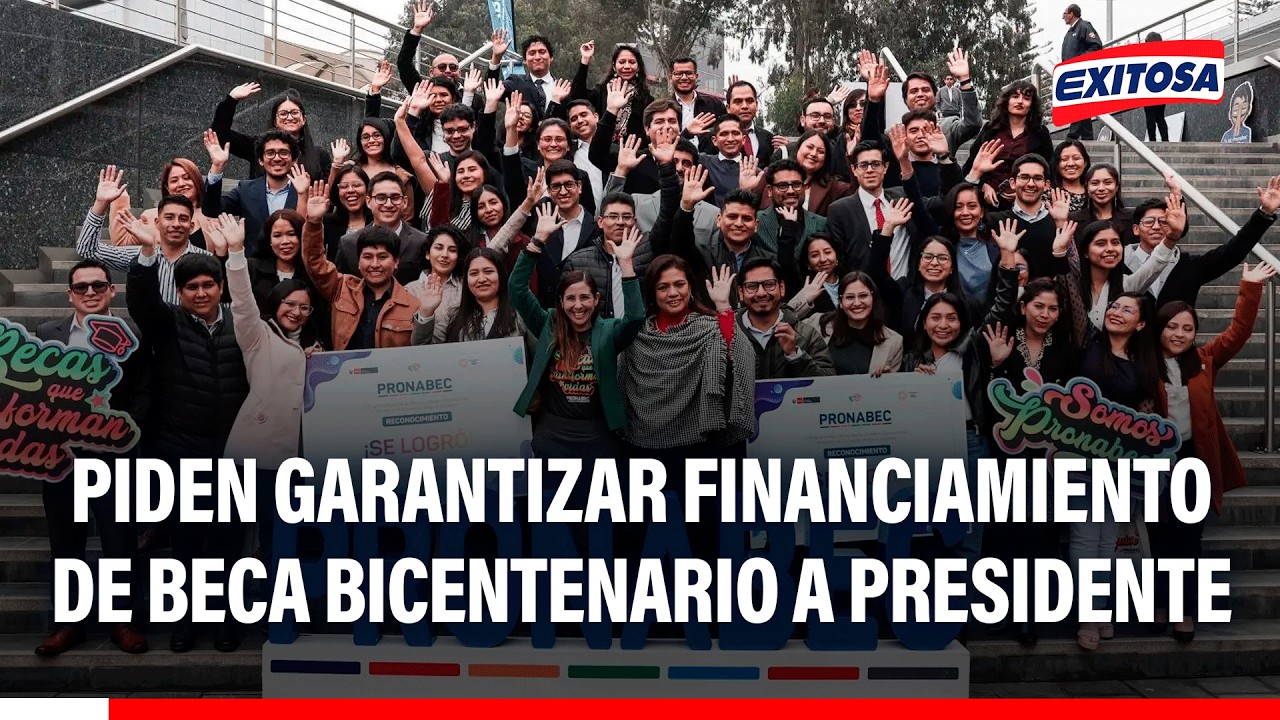 🔴🔵 Jóvenes piden al pdte. Balcázar garantizar el financiamiento de Beca Bicentenario