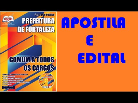 Edital e Apostila Concurso Prefeitura de Fortaleza 2015 Professor