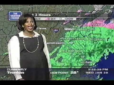 Weather Channel clip w/ Local Forecast & poor quality home video 5PM-6PM Wednesday January 29 2003
