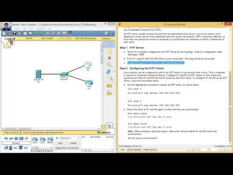 2.3.1.5 Packet Tracer - Configure and Verify NTP