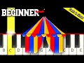 Circus Theme Song Entry Of The Gladiators Clown Song Fast And Slow Piano Tutorial Beginner