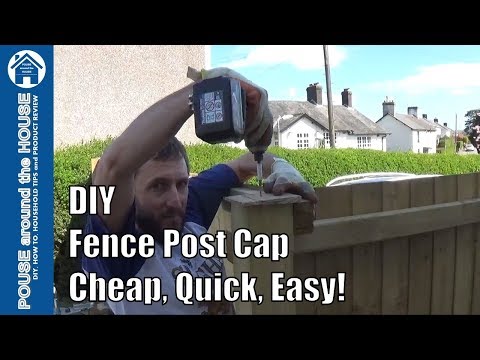 How to make a fence post cap. DIY fence post cap - Cheap, quick, easy!