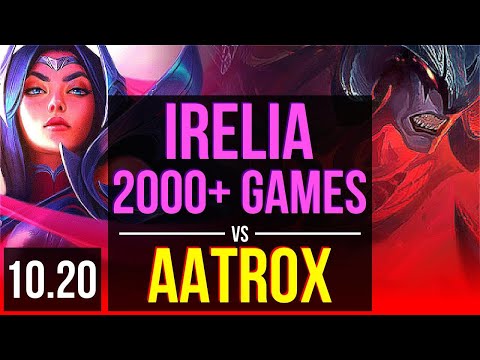 IRELIA vs AATROX (TOP) (DEFEAT) | 4.1M mastery points, 5 early solo kills | KR Diamond | v10.20