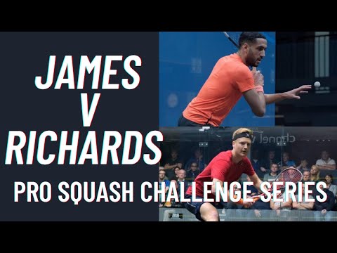 DECLAN JAMES v TOM RICHARDS | PRO SQUASH CHALLENGE SERIES | Full Match Replay