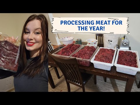 Processing our Venison for the Year! | CWD, Our Meat Grinder, and how much 2 deer gets you