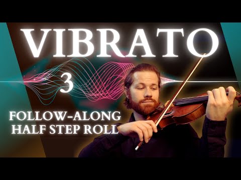 Vibrato practice follow-along | Half step roll
