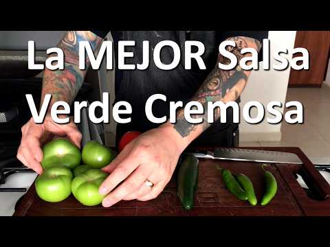 Como Hacer Salsa Verde Especita de Jalapeño, La Más Cremosa