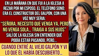 HISTORIAS REALES. Mandé arreglar el galpón donde mi esposo pasaba las noches,el constructor encontró