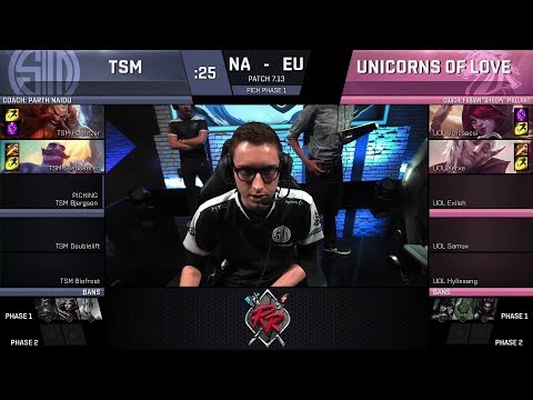 TSM vs UOL - Rift Rivals 2017 :  NA vs EU Day 1 - Team SoloMid vs Unicorns of Love