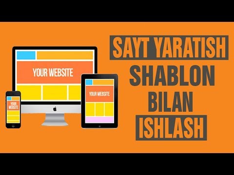 SAYT YARATISH SHABLONLAR BILAN ISHLASH 2 QISM