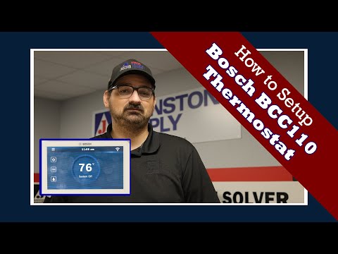 How to Setup - Bosch BCC110 Thermostat
