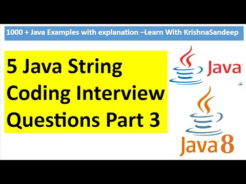 Java String Coding Interview Questions Part 3