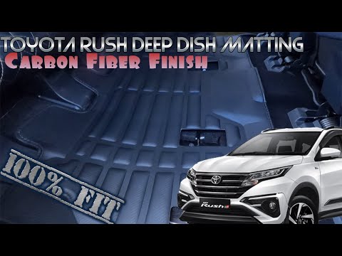 Toyota RUSH Deep Dish Matting With Logo 100% Perfectly Fit🤯