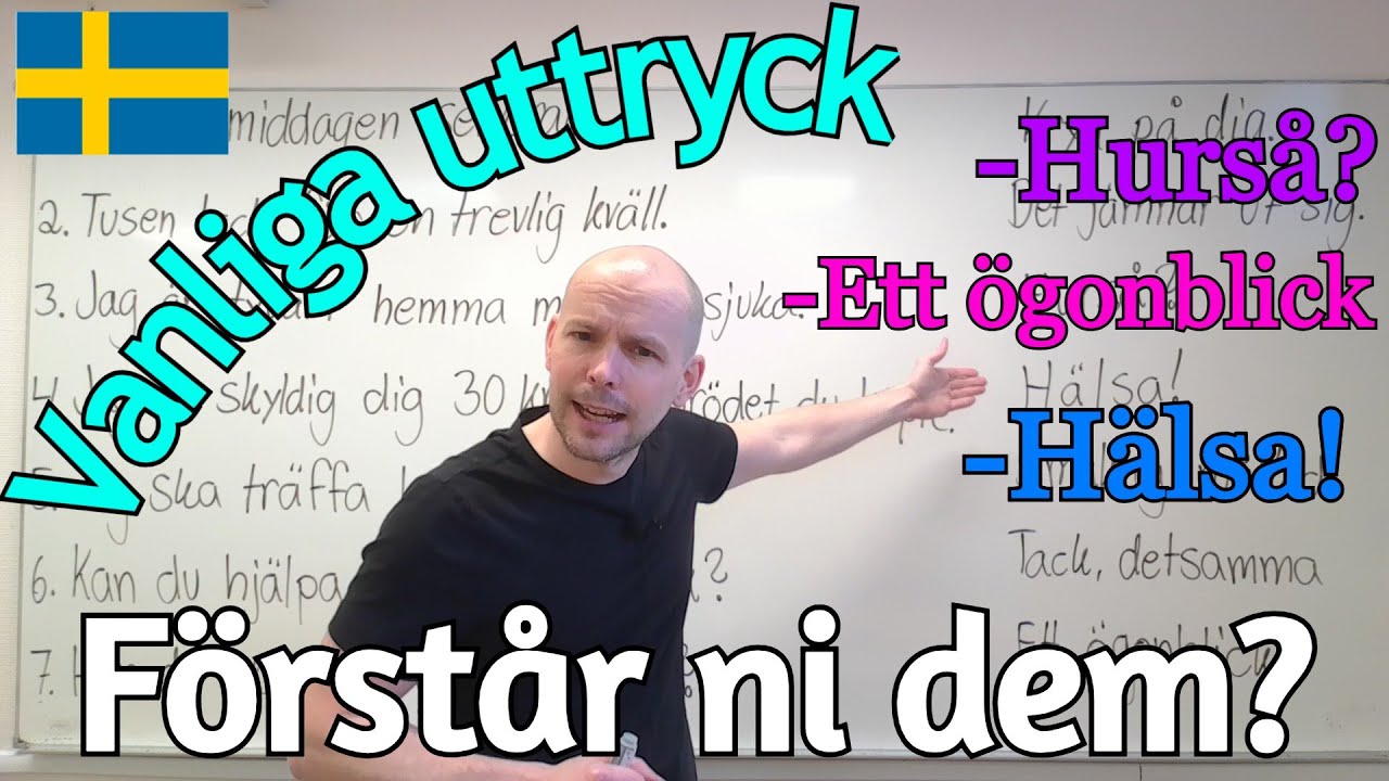Uttryck i vardagen (Förstår ni dem?) SFI