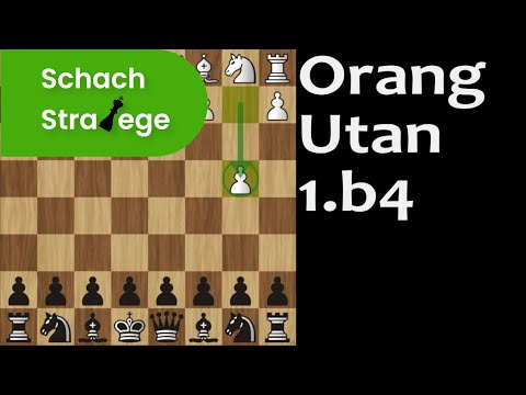 1.b4 Orang Utan Eröffnung / Sokolski Eröffnung - Aufbau für Schwarz