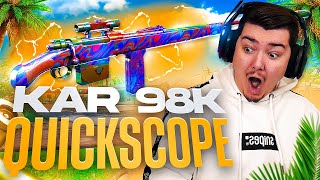 je crée le KAR98k "QUICKSCOPE" qui TUE le PLUS VITE de Warzone !! (caldera pacific saison 1)