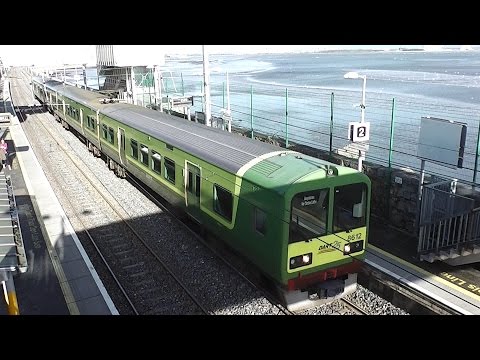 IE Dart Train number 8612 - Booterstown Station, Dublin