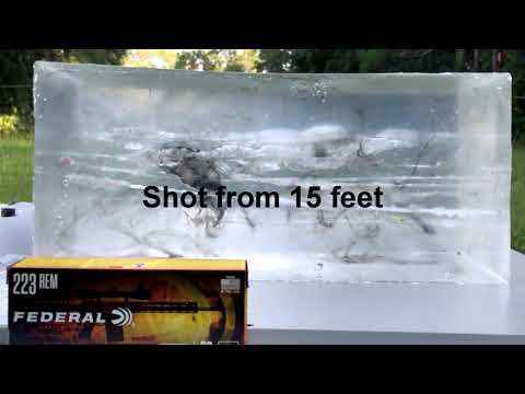 5.56x45mm Clear Ballistics Gel Test: 62gr Federal Fusion MSR (F223MSR1)