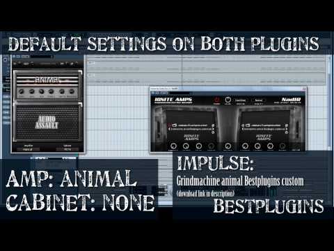 Grindmachine guitar distortion test - Amp: animal with custom Impulse