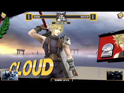 The Monthly| Spirunk (R. Cloud) vs WDBTHTGP (Cloud) - Losers Semi Finals - Smash 4