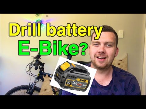 Ebike powered by my extra drill battery.
