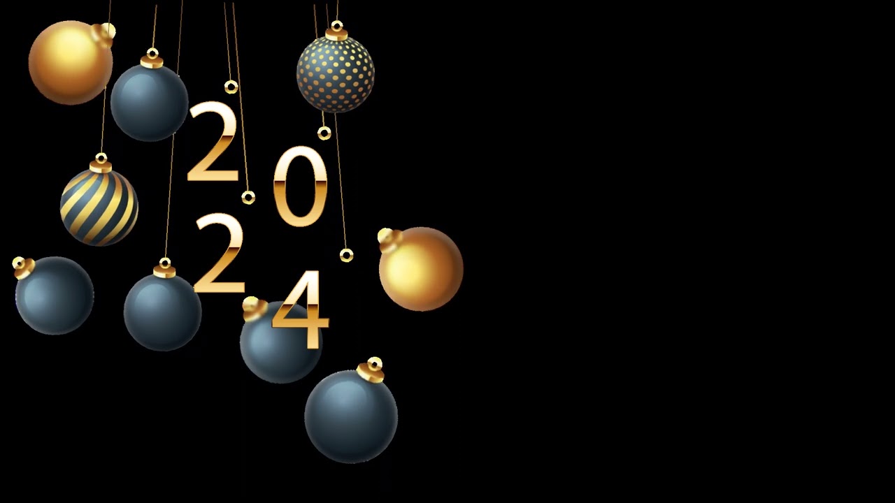 New Year 2024 Celebration with Gradient Background! #freedownload #stockfootage