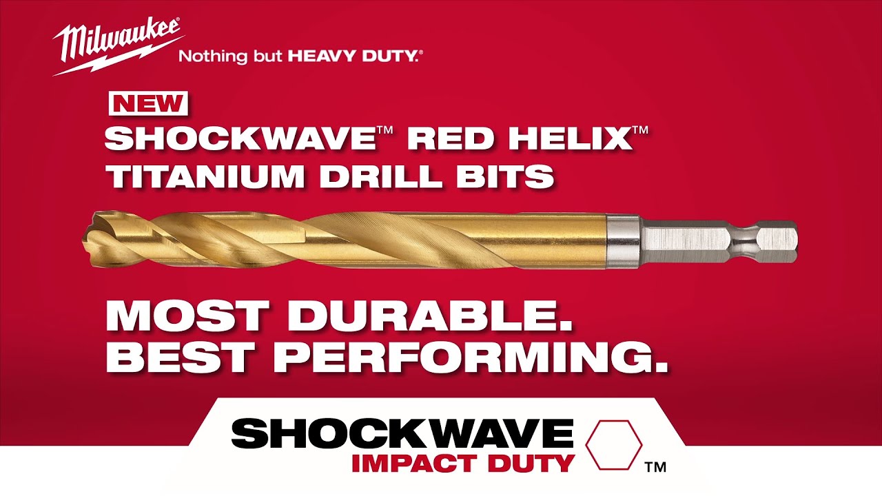 Свердло по металу RedHEX SHOCKWAVE HSS-G TiN , діаметр 12,0х127х82мм ACC MILWAUKEE 48894727