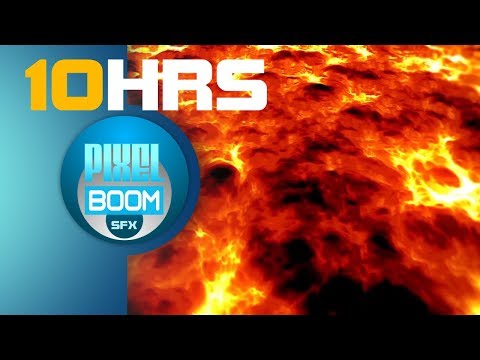 10 HRS LAVA Magma Volcano Sounds Relaxation Meditation Study Sleep   PixelBoom SFX