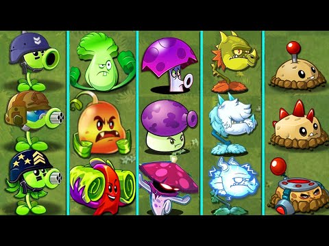 Random 16 Team Plants Battlez - Who Will Win? - PVZ 2 Team Plant vs Team Plant