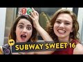 Subway Sweet Sixteen A Surprise Birthday On The Train