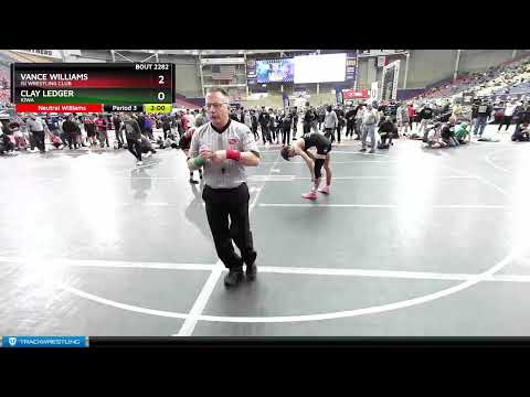132 Lbs Cons. Round 2 - Vance Williams, ISI Wrestling Club Vs Clay Ledger, Iowa 2018