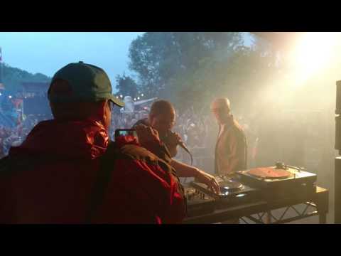Backstage Bez's Flying Bus Glastonbury 2017