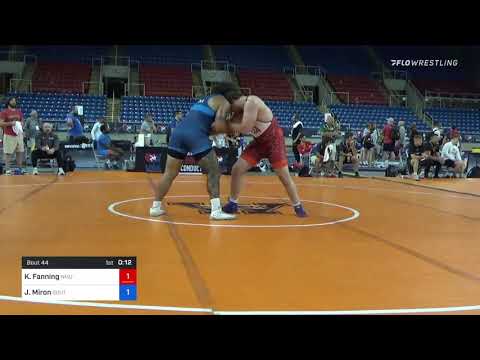 130 Kg Rr Rnd 2 - Keaton Fanning, NMU-National Training Center Vs Jordan Miron, South Side Wrestli