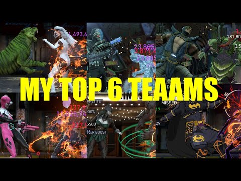 Taking Revenge With My Top 6 Teams On Kingdom Of Madness Bosses Injustice 2 Mobile