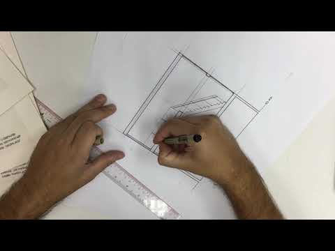 How to draw a house cross section - architectural drafting lecture