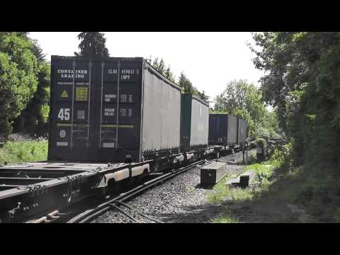 (HD) 66146 Passes Otford Foot Crossing Working 4M32 Dollands Moor To Ditton Colourmodal 3/5/11