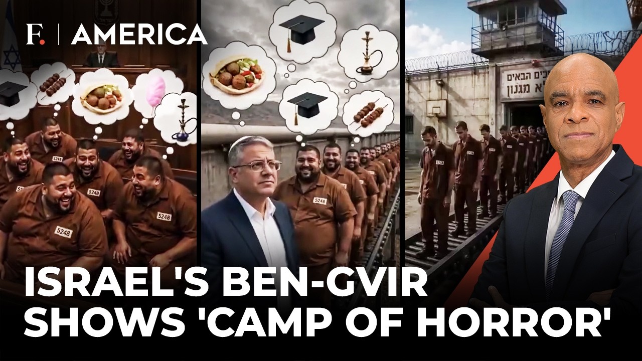 Israel's Ben-Gvir Shows VIDEO of Palestinians Put in AI Concentration Camp | Firstpost America