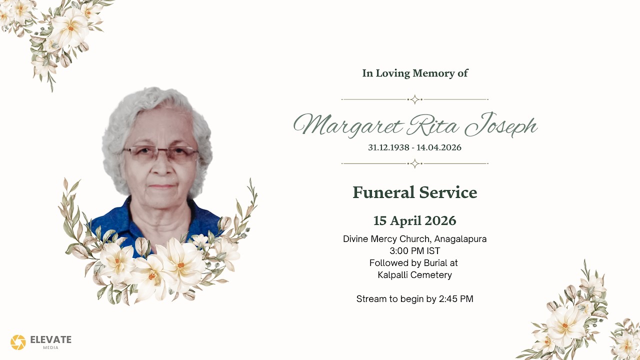 Funeral Service of Margaret Rita Joseph | April 15, 2026