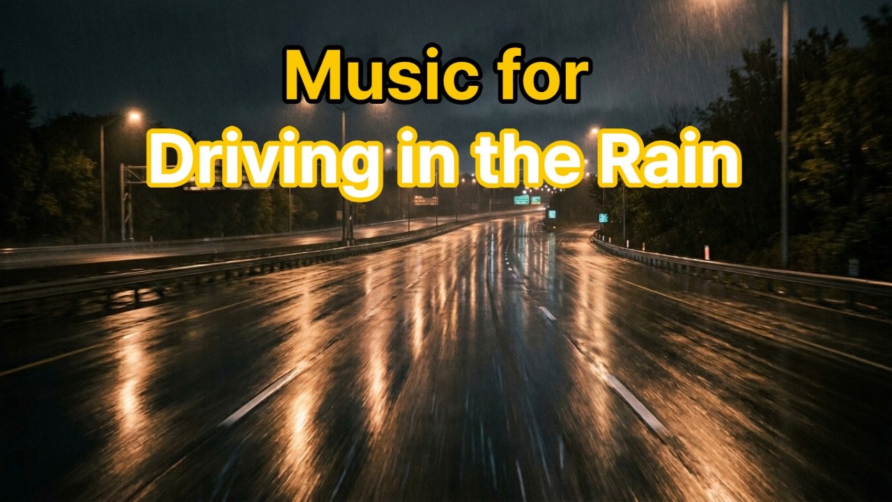 Music to Listen to While Driving in the Rain | Calm Piano for Relax & Focus