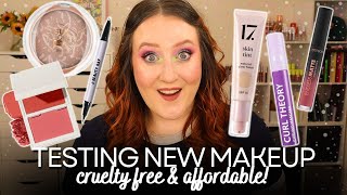 TESTING *NEW* DRUGSTORE & CRUELTY FREE MAKEUP! 17 Cosmetics, Beauty Bay, Catrice & MORE! Haul Review