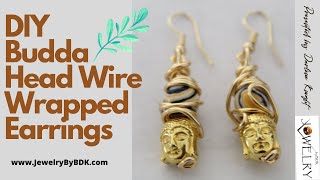 DIY Budda Head Wire Wrapped Earrings: Simple Jewelry Making