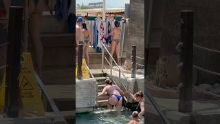 ☀️The Wonder Of Cleopatra Pool Pamukkale Turkey -Hot Day⛱️ #cleopatra #pamukkale #swimming